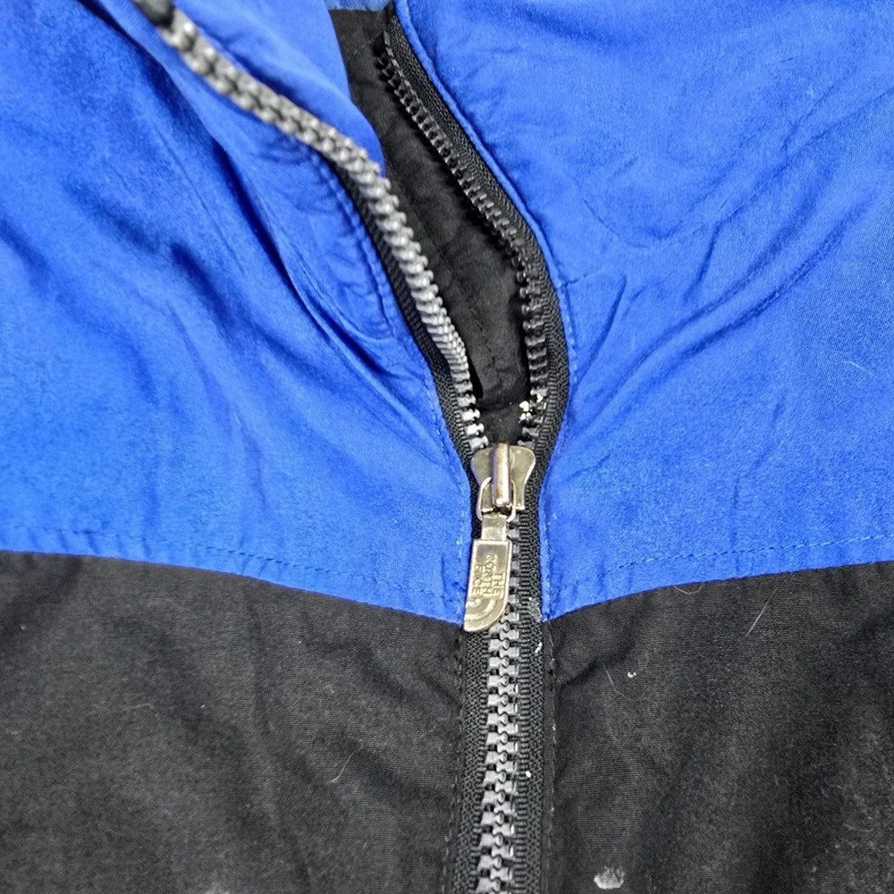 The North Face Colorblock Puffer Jacket Blue‎ Red Black Zip Up Insulated XL USA